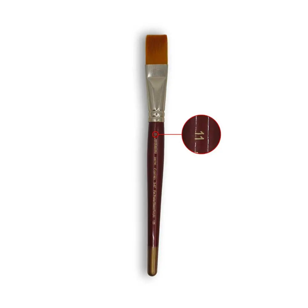 Camel Camlin Synthetic Gold Round and Flat Brush Series 66 & Series 67 - Open Stock Camel