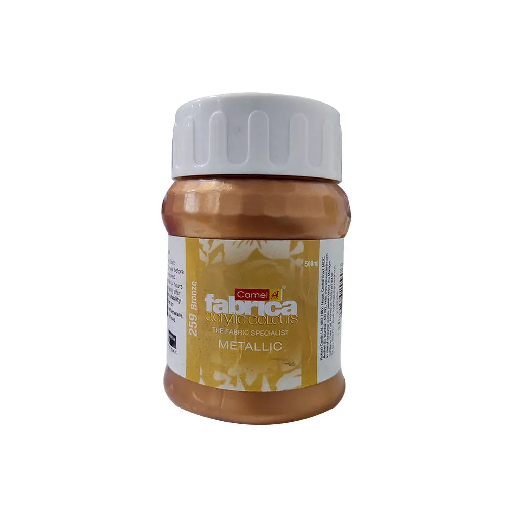 Camel Fabrica Acrylic Colour 500ml Metallic Bronze Camel