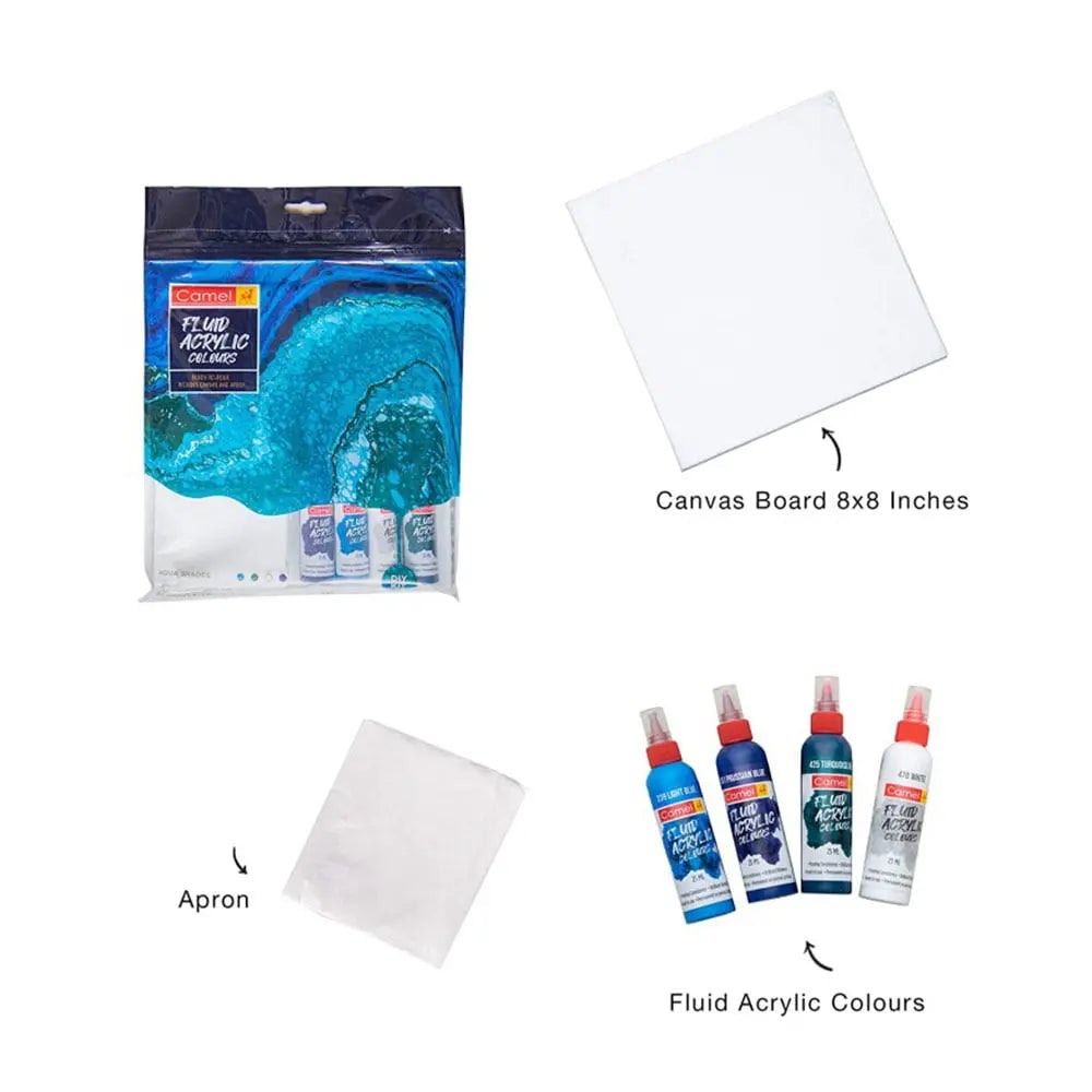 Camel Fluid Acrylic Colours DIY Kit Camel