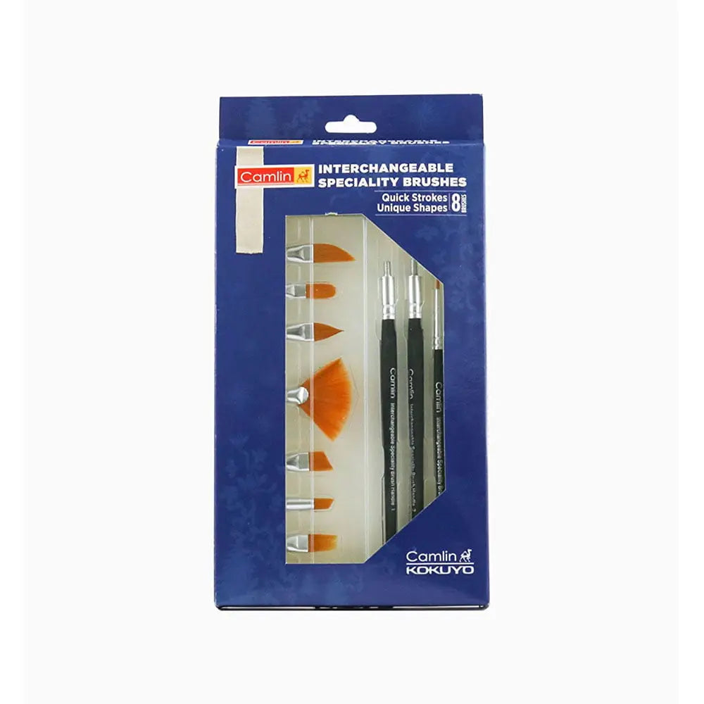 Camlin Interchangeable Speciality Brush Set Camel