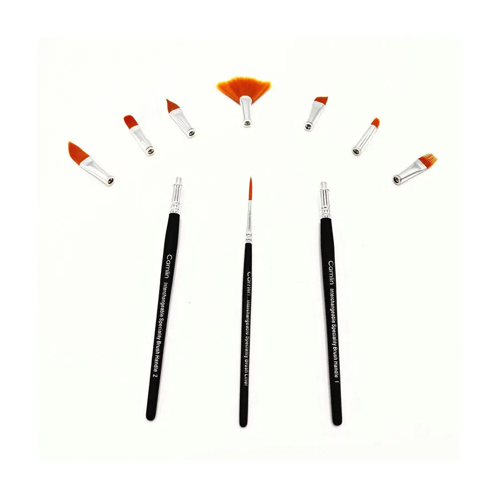 Camlin Interchangeable Speciality Brush Set Camel