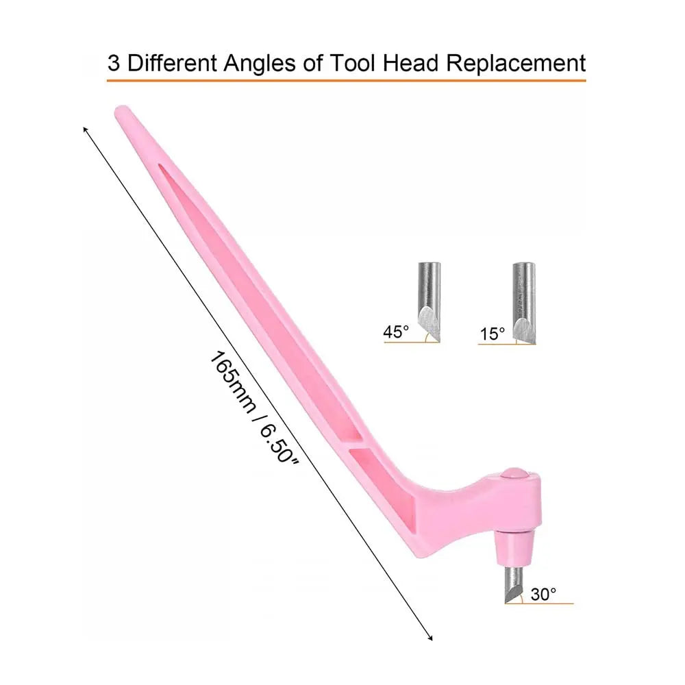 Canvazo Craft Cutting Tools, 360 Degree Rotating Blades Stainless Steel Cutter Canvazo