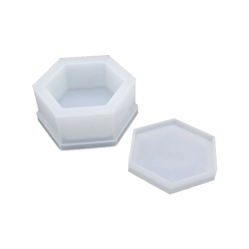 Canvazo DIY Silicone Mould  Jewelry Box Hexagon 2 Pcs Set JB-533-F Canvazo