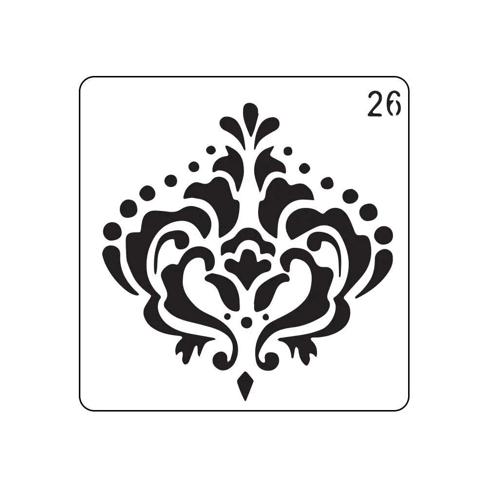 Canvazo Floral Design-26 Stencil 5 inch Canvazo