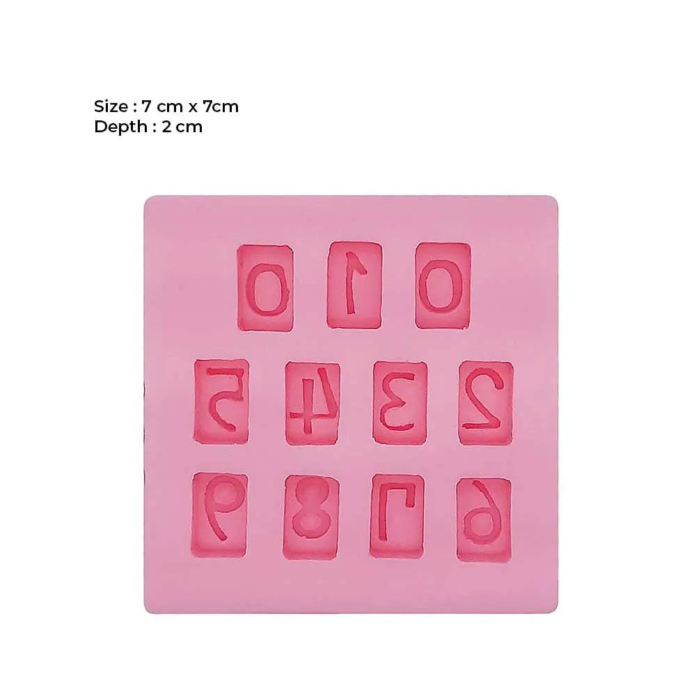 Canvazo Silicone Mould - 0 to 9 Numbers JSF 761 Canvazo