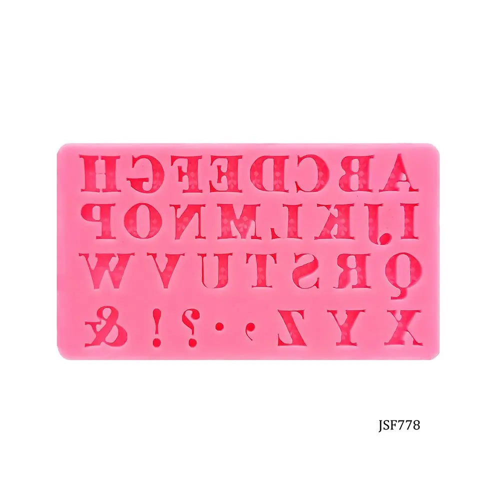 Canvazo Silicone Mould - A to Z With Punctuation Marks Canvazo