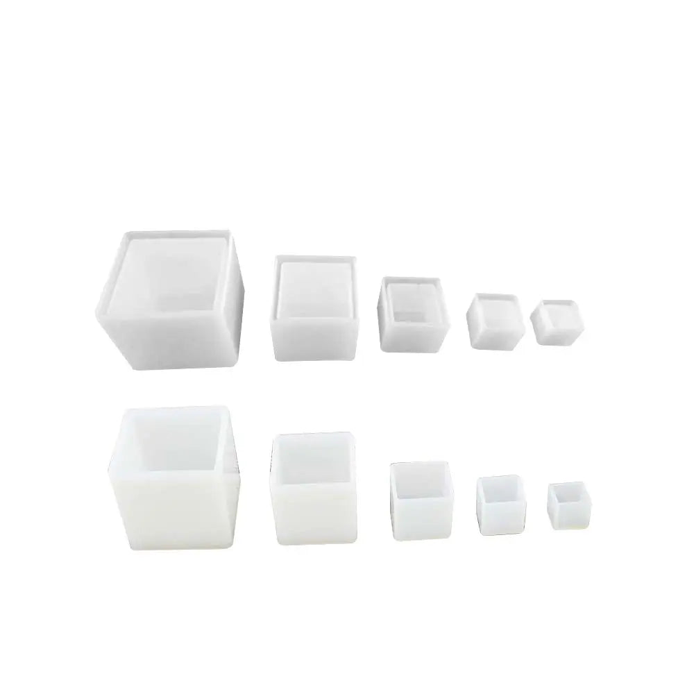 Large Square Resin Molds Large Cube Silicone Casting Molds Large Resin Mold  Glossy Deep Square Molds Deep Epoxy Resin Molds For Flowers Bouquet  Preservation 