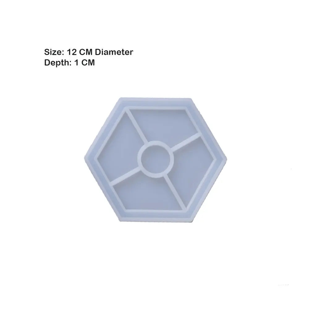 Canvazo Silicone Mould - Hexagon Trinket Coaster URP136-RM Canvazo