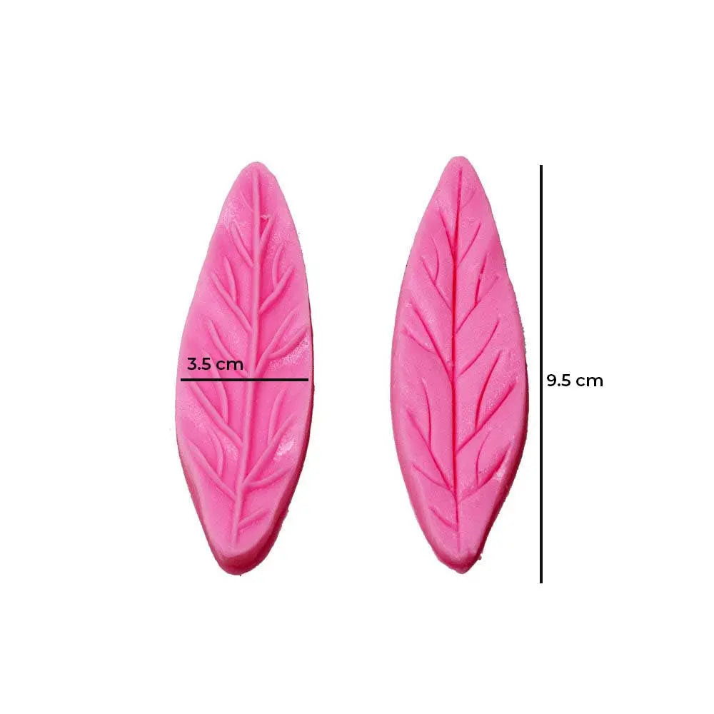 Canvazo Silicone Mould - Long Leaf Pattern (2Pcs) JSF690 Canvazo