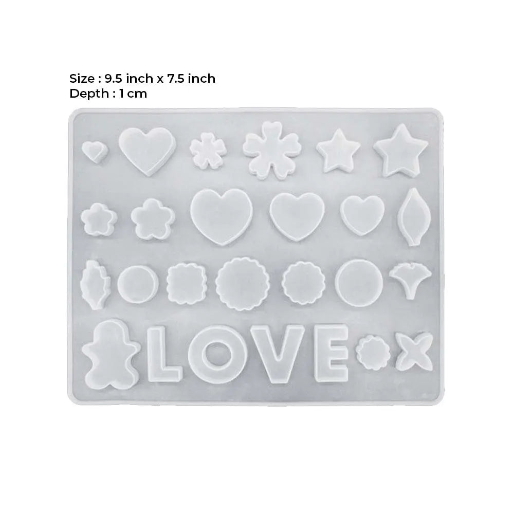 Canvazo Silicone Mould  Flower with Love JB-533-P Canvazo