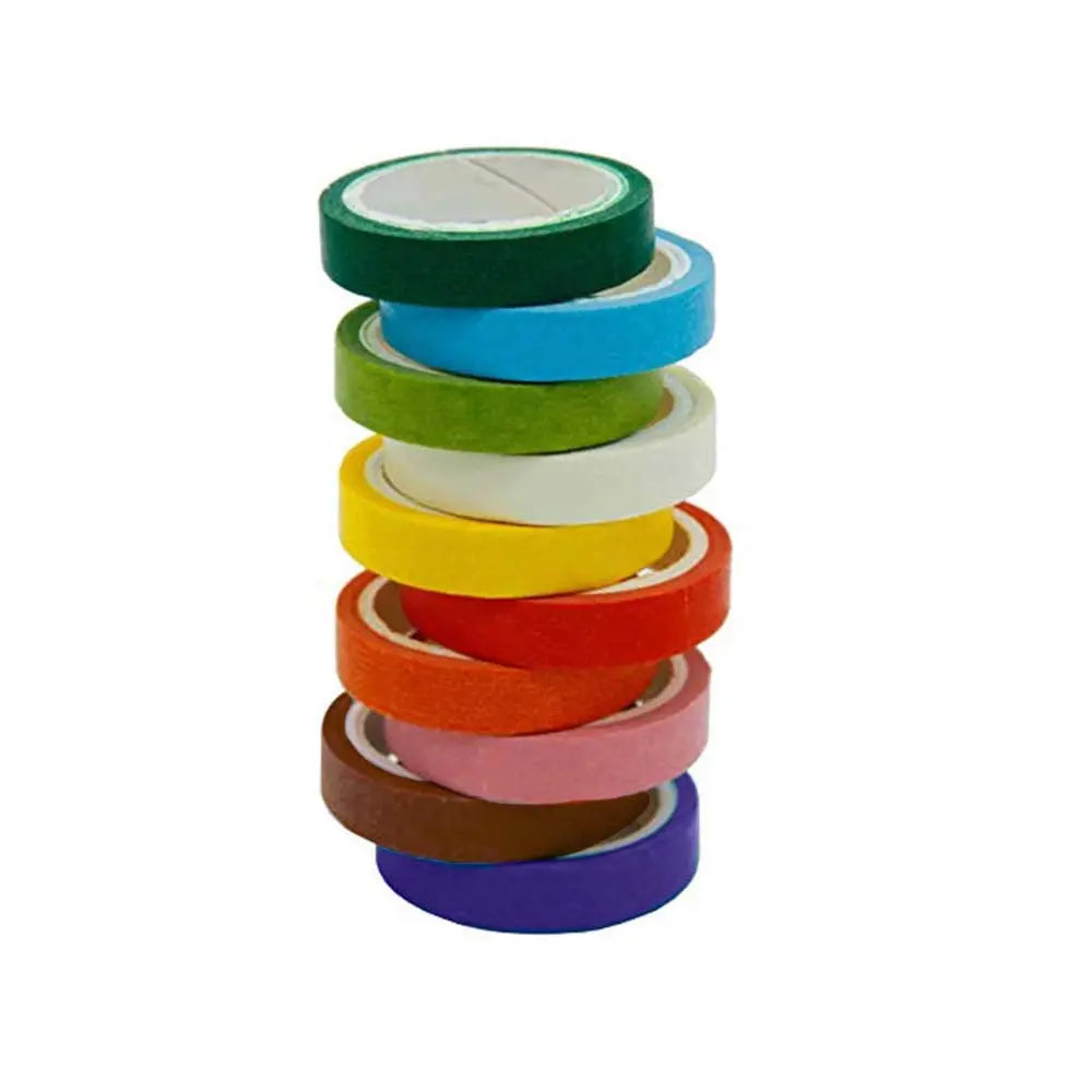 Canvazo Washi Colour Tapes Small (Pack of 10pcs) Canvazo