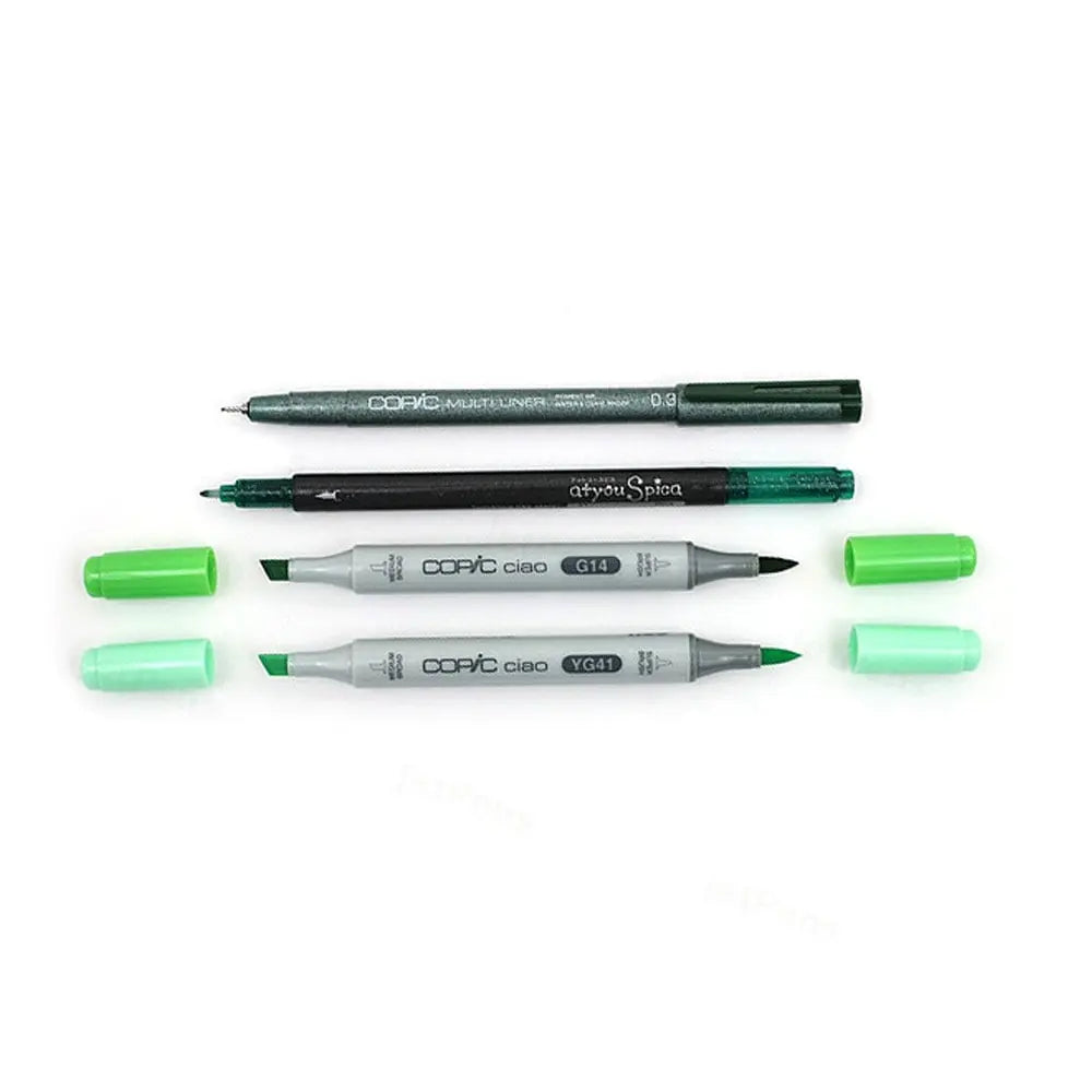 Copic Doodle Pack - Green Copic