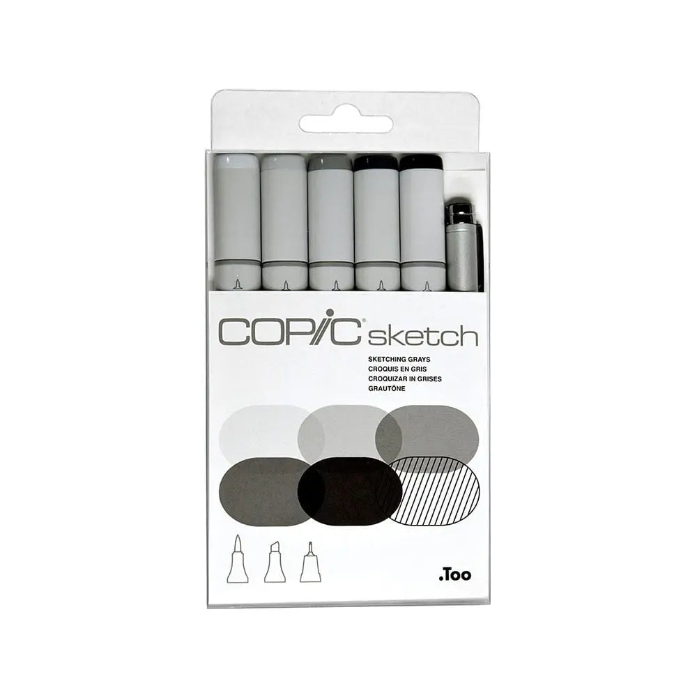 Copic Sketch 6 PCS Grey Tones Copic