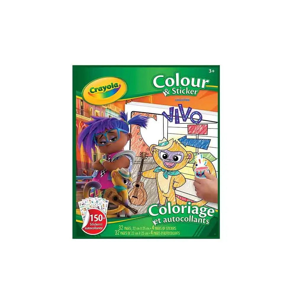 Crayola Vivo Colour & Sticker Book Crayola