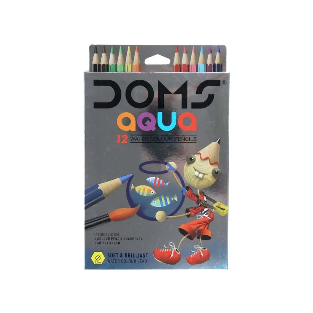 Doms Aqua Water Colour Pencil Set of 12 Doms