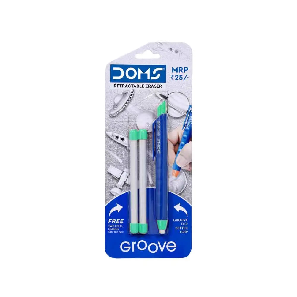 Doms Groove Retractable Eraser With Refill Doms