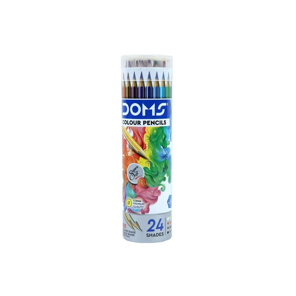 Doms Supersoft Colour Pencil Sets - Round Tin (3.3mm) Doms