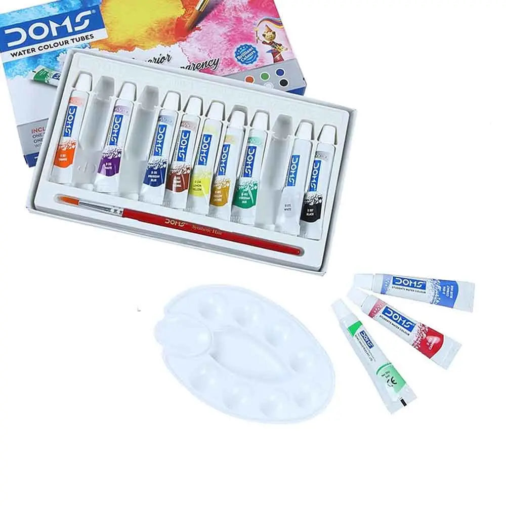 Doms Water Colour Tubes Set of 12 shades (5ml Tubes) Doms