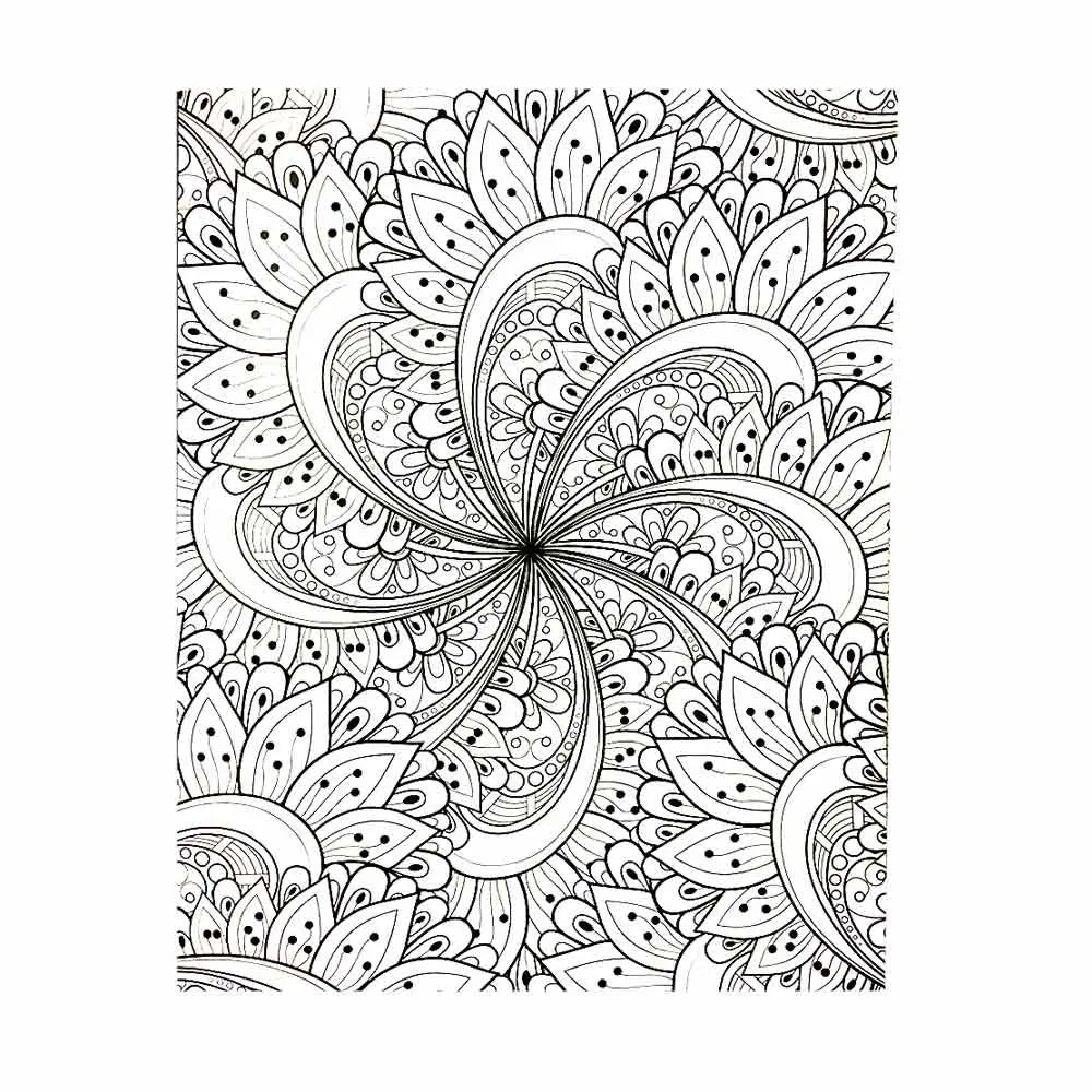 Dreamland Extreme Copy Colouring Book For Adults-Flowers Dreamland