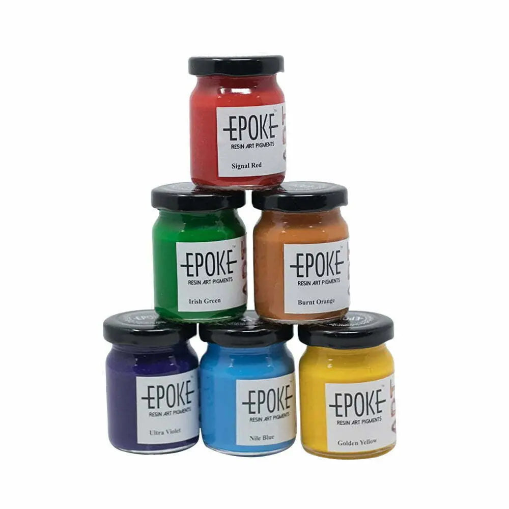 Marabu Alcohol Ink for Epoxy Resin - 6 Classic Colors Set 