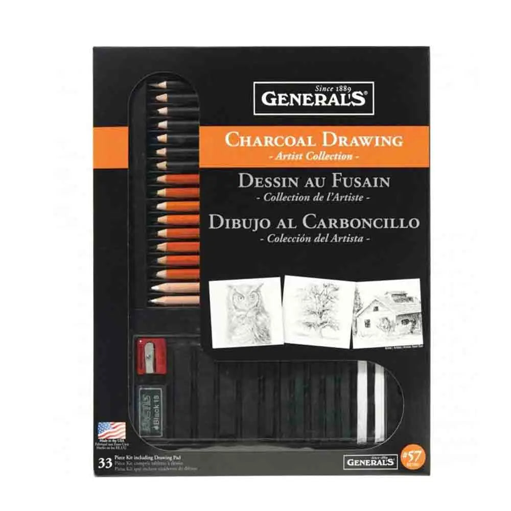 Generals Charcoal Drawing Set of 57 Generals