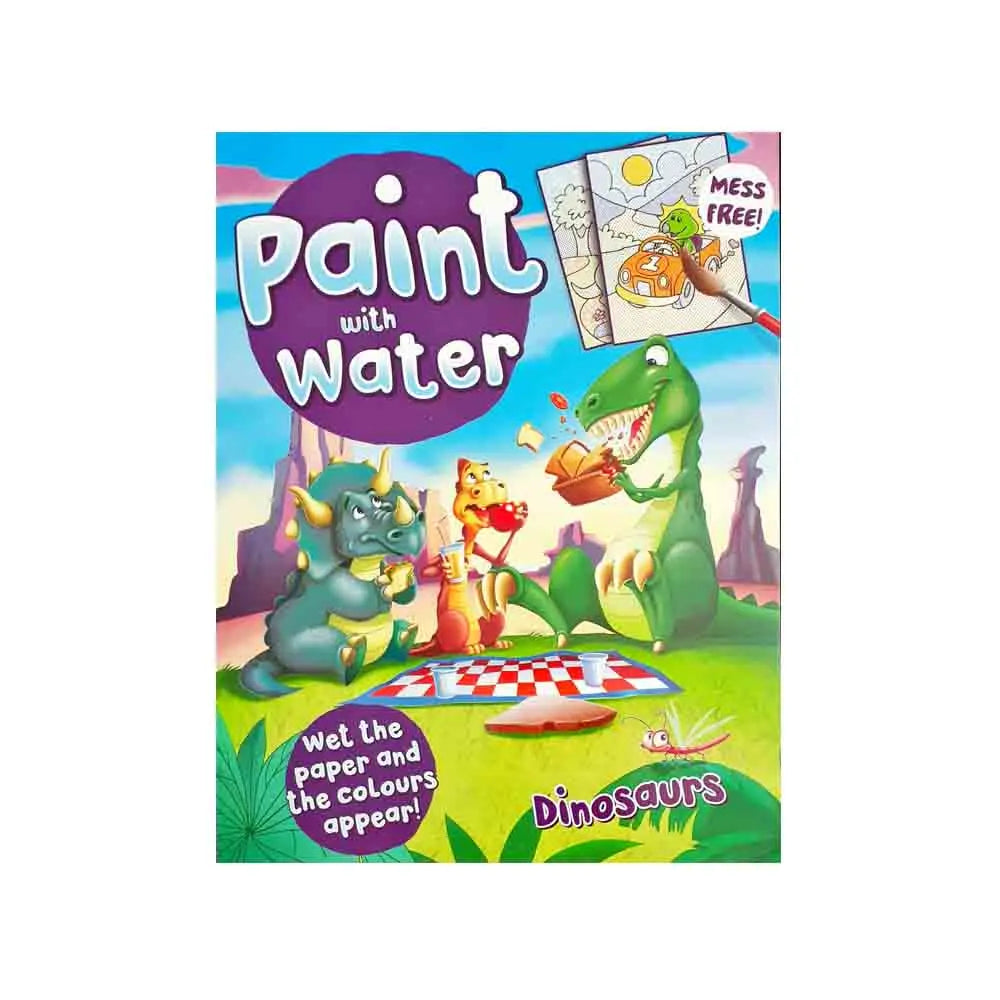 Hinkler Paint with Water - Dinosaurs Painting Book Hinkler