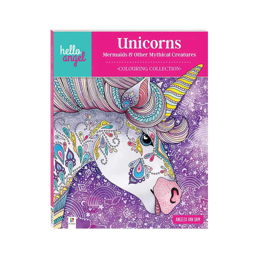 Hinkler Unicorns Mermaids & Other Mythical Creatures Colouring Collection Hinkler