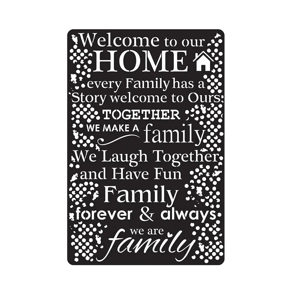 ICRAFT HOME DECOR  STENCIL - 12X18 - 8415 iCraft