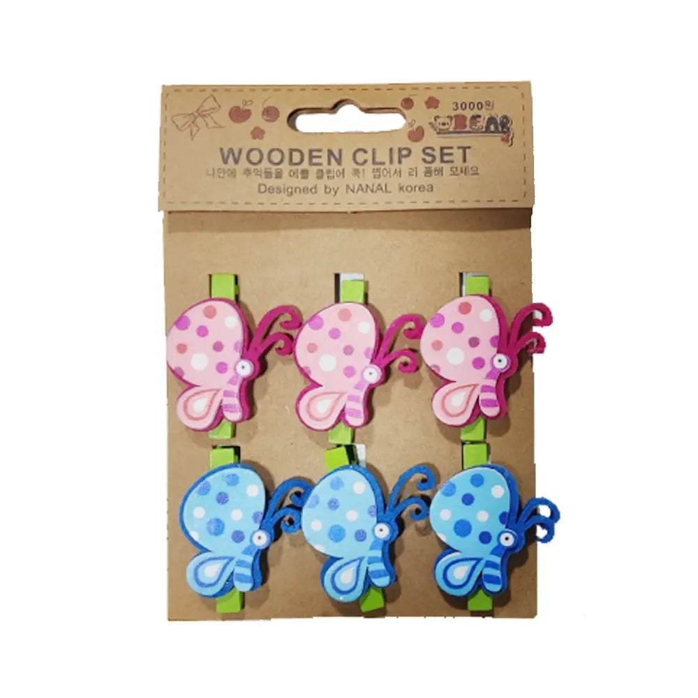 Jags Design Wooden Clip - Butterfly 2 – Canvazo