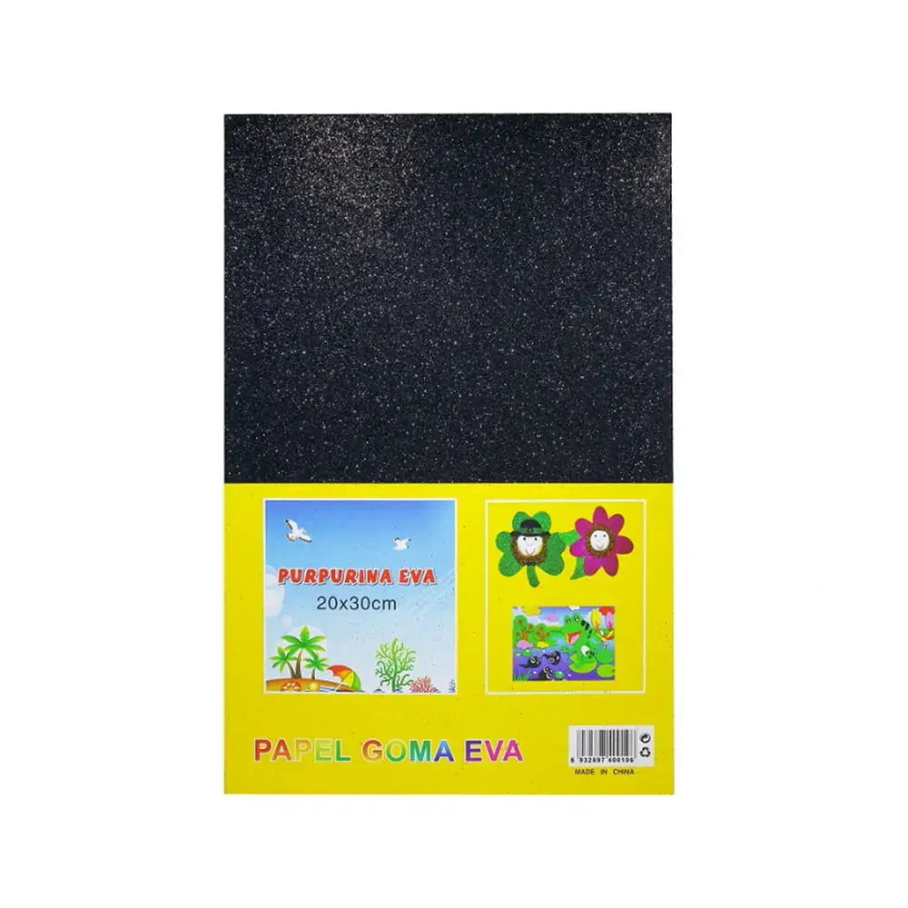 Jags Glitter Foam Sheets With Or Without Stickers (Pack Of 10) Canvazo