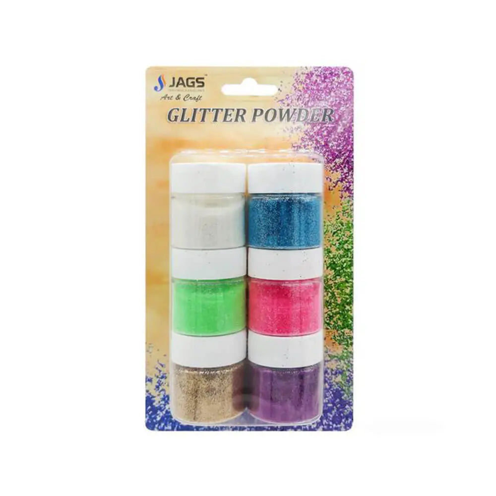 Jags Glitter Powder Set of 6Pcs (60Gms) Jags