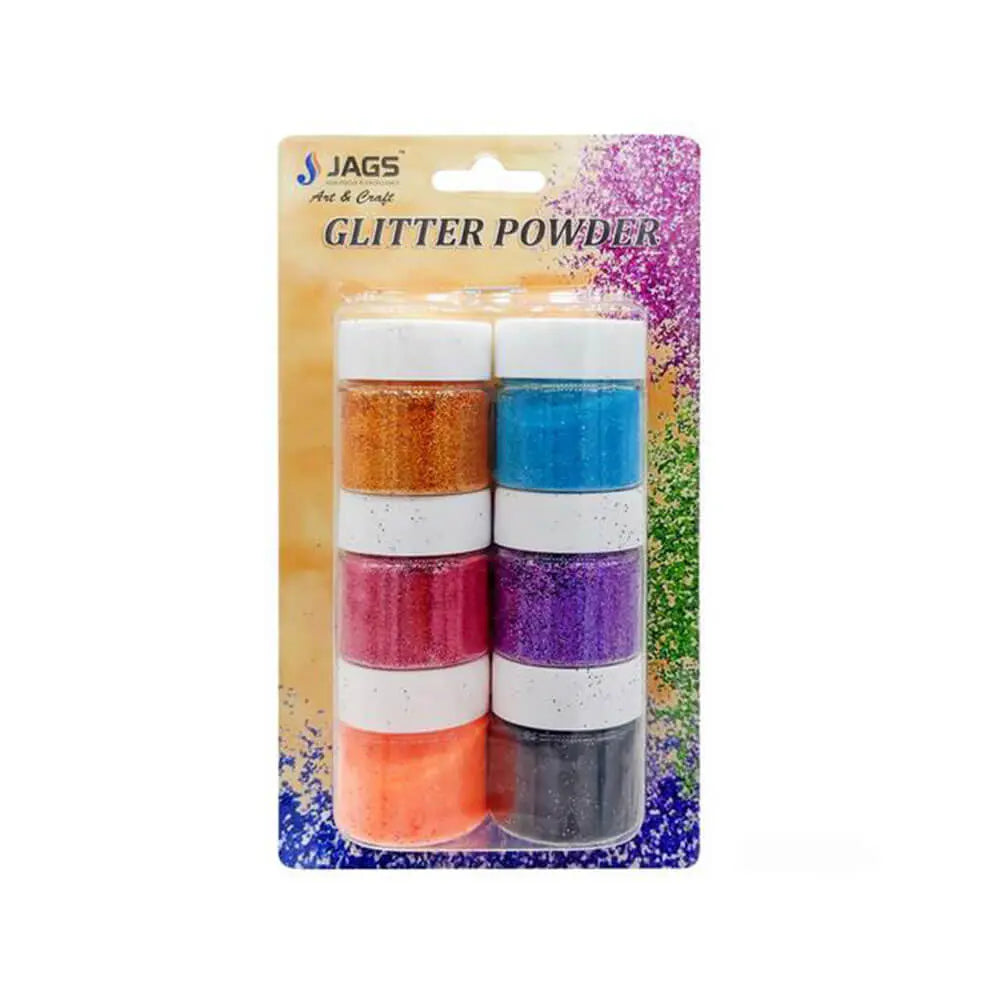 Jags Glitter Powder Set of 6Pcs (60Gms) Jags