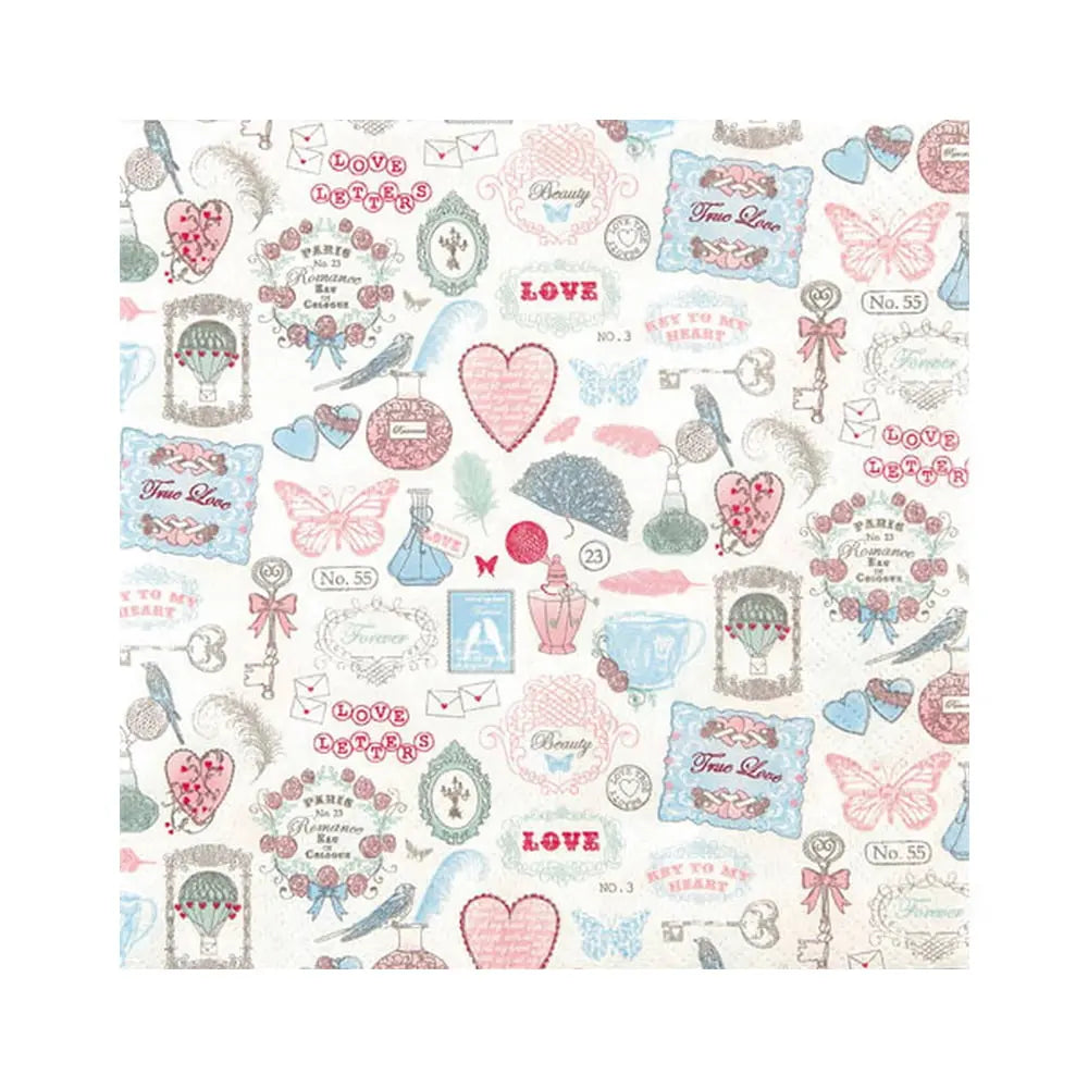 Jags Tissue Paper Box - Love Icons (Pack of 20 Sheets) Jags