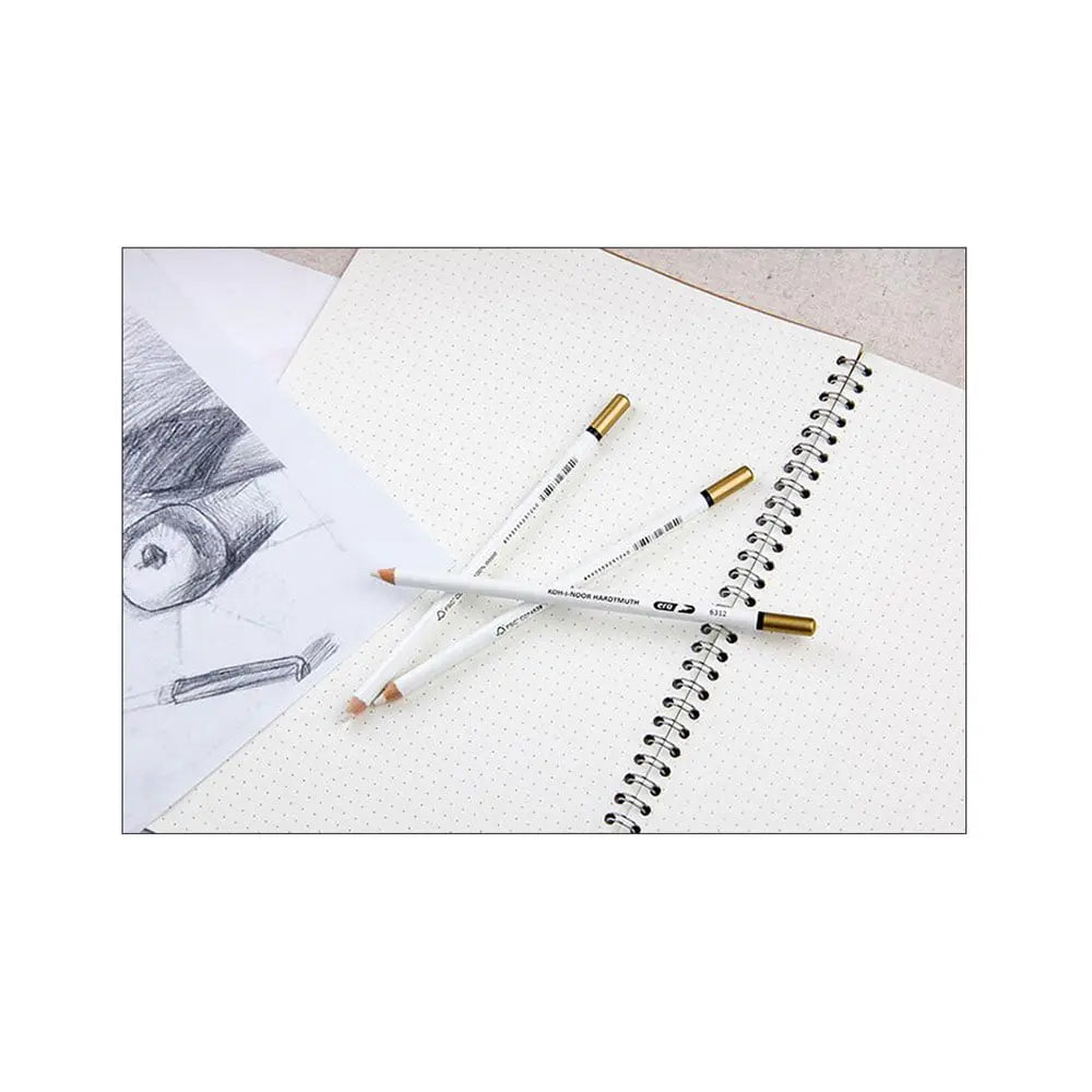 Kohinoor Hardtmuth Artist Pencils - Soft Eraser Pencil White Kohinoor
