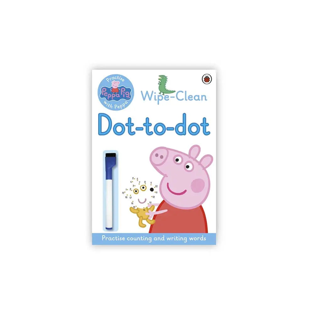 Lady Bird Peppa Pig Dot-to-Dot Wipe-Clean Erasable Book Lady Bird