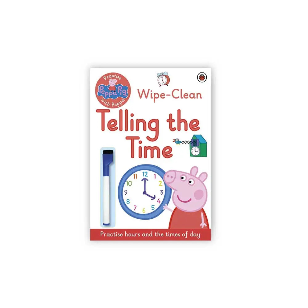 Lady Bird Peppa Pig Telling The Time Wipe-Clean Erasable Book Lady Bird