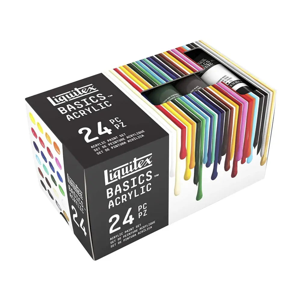 Liquitex Acrylic Paints Tube Sets Basics Set of 24 Shades