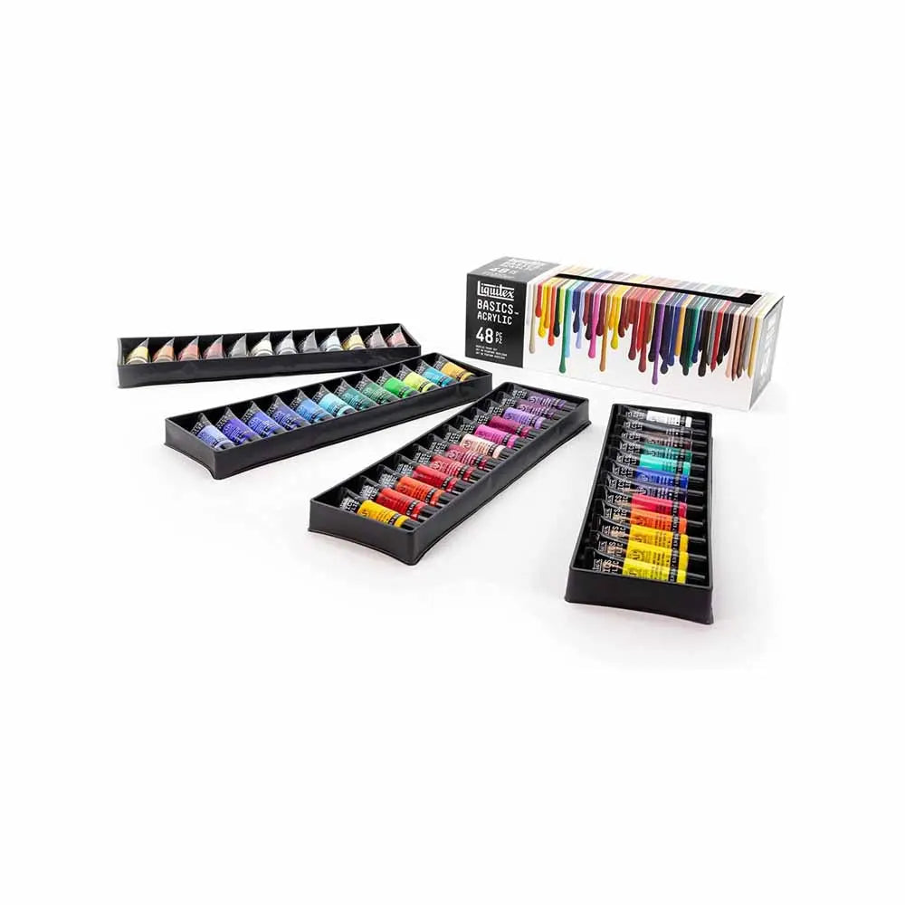 Liquitex Acrylic Paints Tube Sets Basics Set of 48 Shades