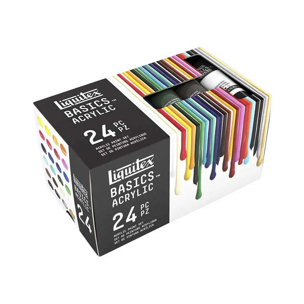 Liquitex Acrylic Paints Tube Sets Basics Set of 24 Shades
