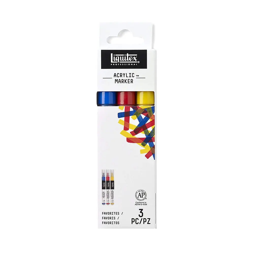 Liquitex Professional Acrylic Marker - Favorites 3Pcs Liquitex