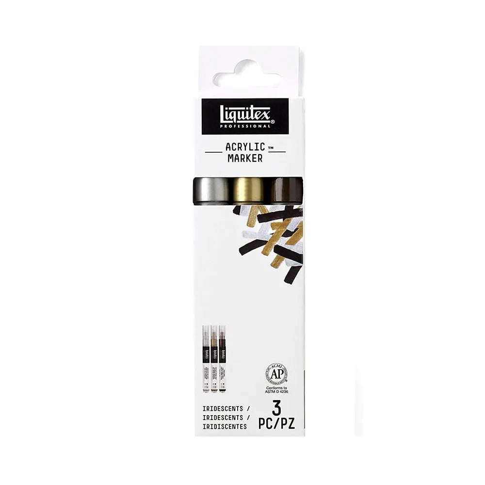 Liquitex Iridescents Acrylic Marker Professional - 3 Pcs