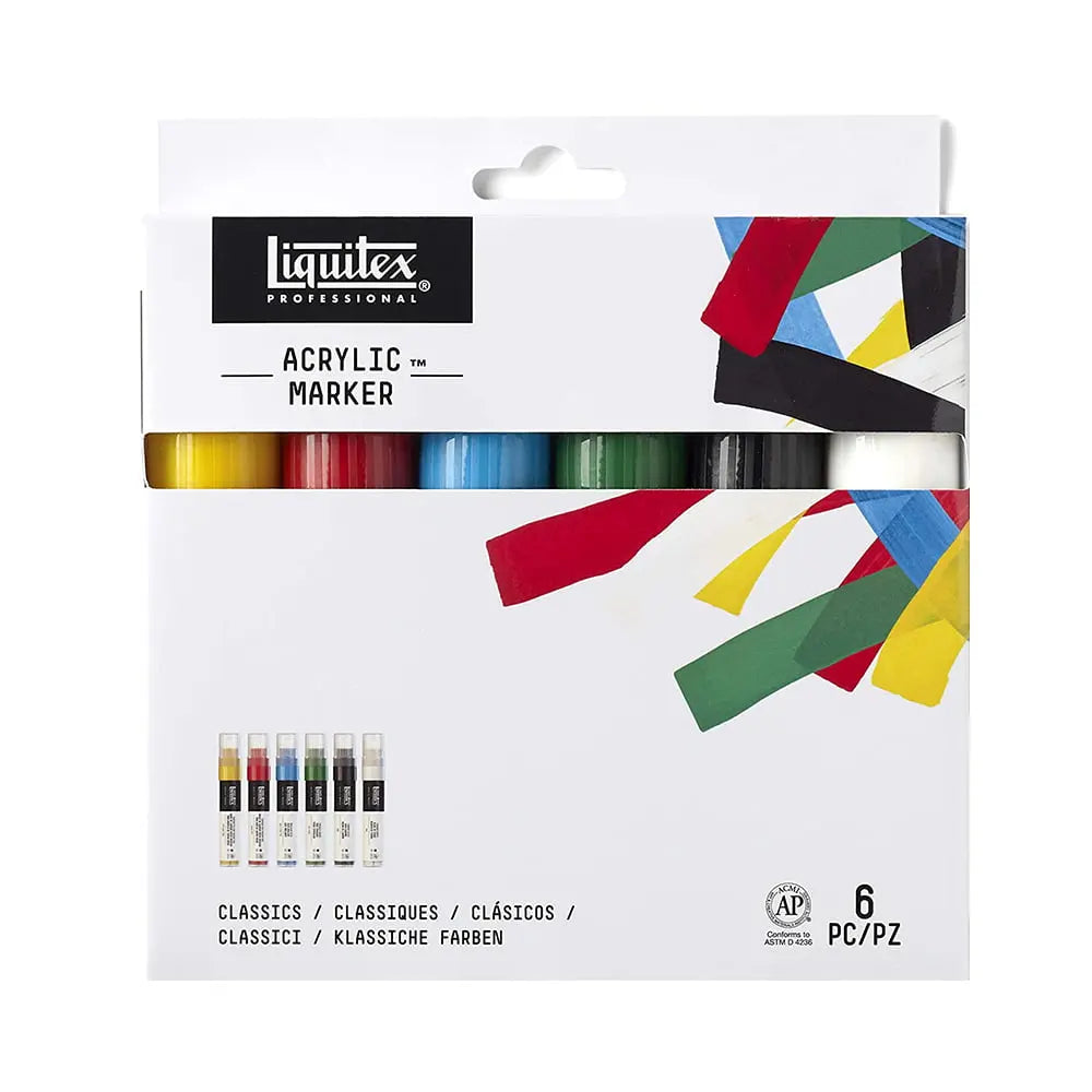 Liquitex Professional Acrylic Marker Classics Sets (Set of 6) Liquitex
