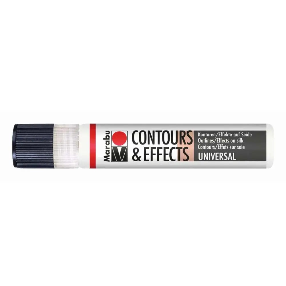 MARABU CONTOURS & EFFECTS - WATER-BASED RESIST / OUTLINER - 25 ML LINER - CLEAR (100) Marabu