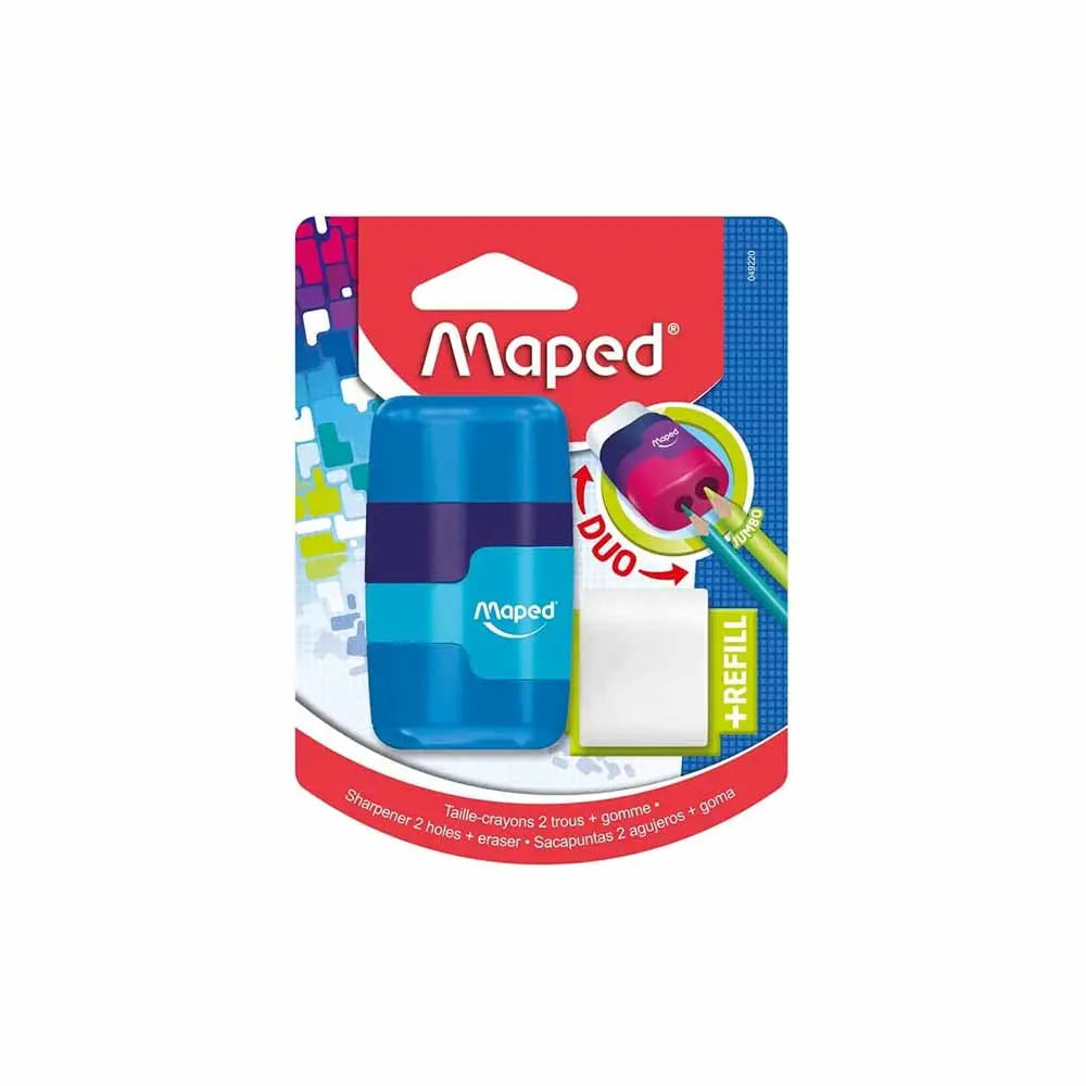 Maped Connect 2 Holes Basic Premium Duo Eraser and Sharpener Maped