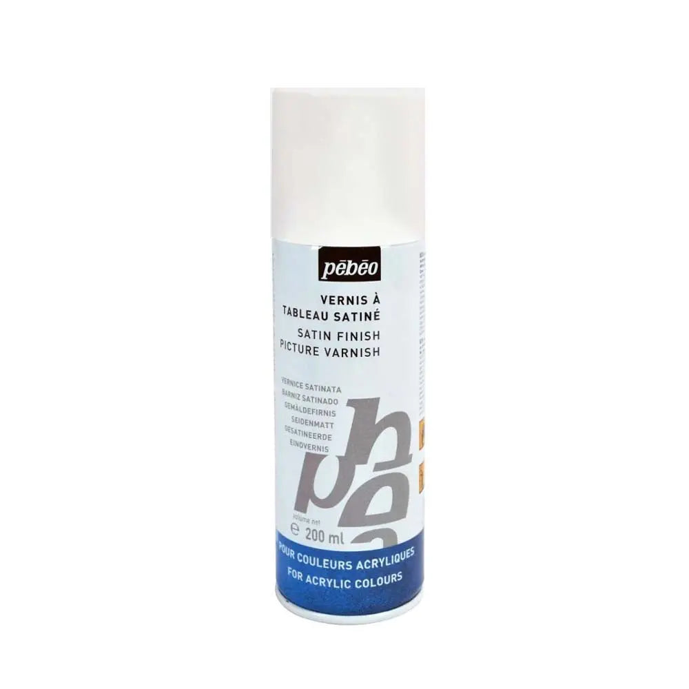 Pebeo Extra Fine Artist Acrylics Auxiliaries - Satin Finish Picture Varnish For Acrylic Colours - Spray Pebeo