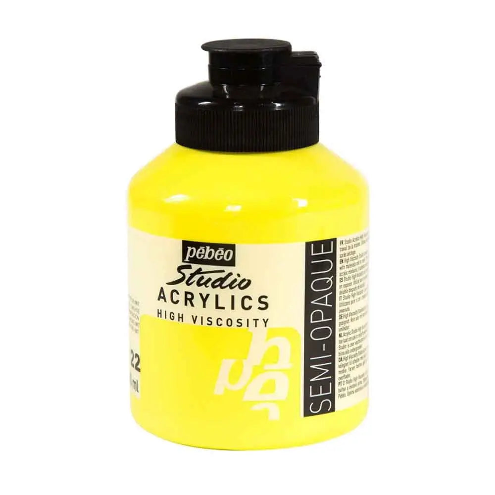 Pebeo High Viscosity Studio Acrylics  500ml (Loose) Pebeo