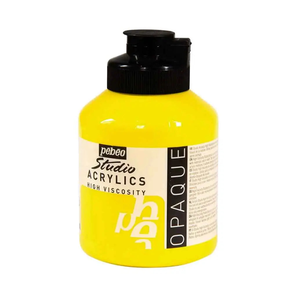 Pebeo High Viscosity Studio Acrylics  500ml (Loose) Pebeo