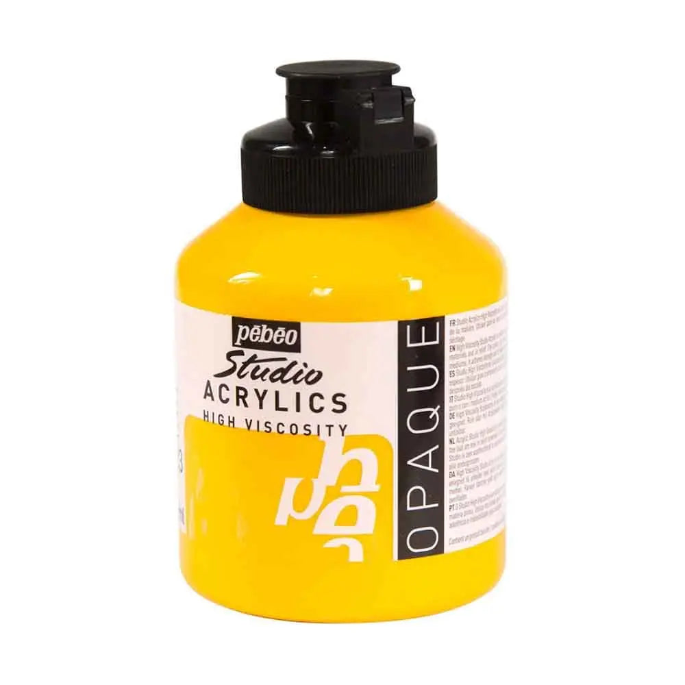 Pebeo High Viscosity Studio Acrylics  500ml (Loose) Pebeo