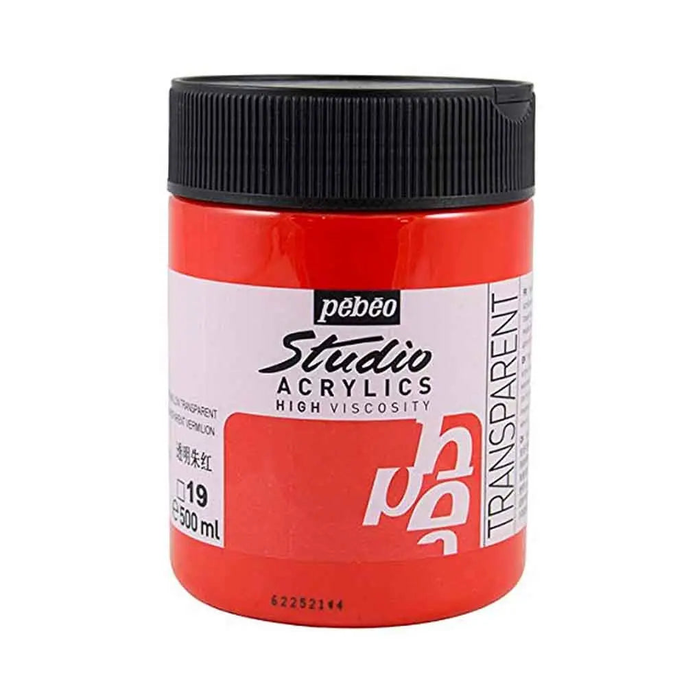 Pebeo High Viscosity Studio Acrylics  500ml (Loose) Pebeo