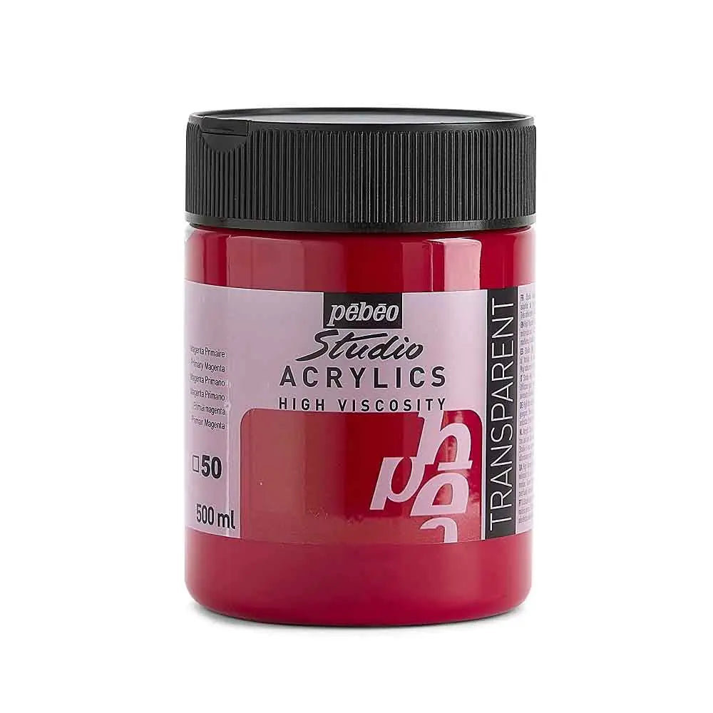 Pebeo High Viscosity Studio Acrylics  500ml (Loose) Pebeo